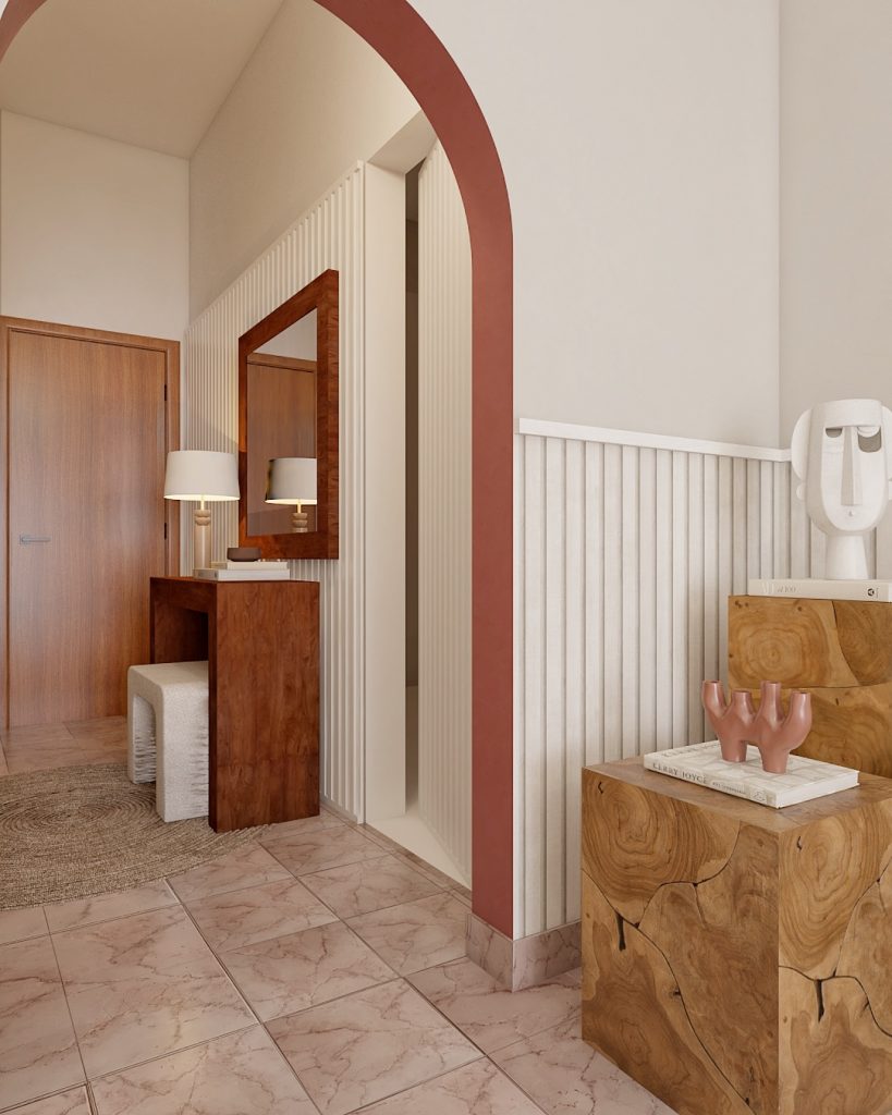 Proyecto de diseño de interiores y decoración. Asesoramiento decorativo Casa L10 en Guía Gran Canaria.