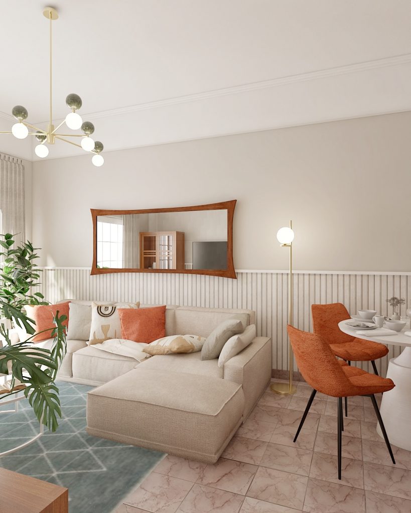 Proyecto de diseño de interiores y decoración. Asesoramiento decorativo Casa L10 en Guía Gran Canaria.