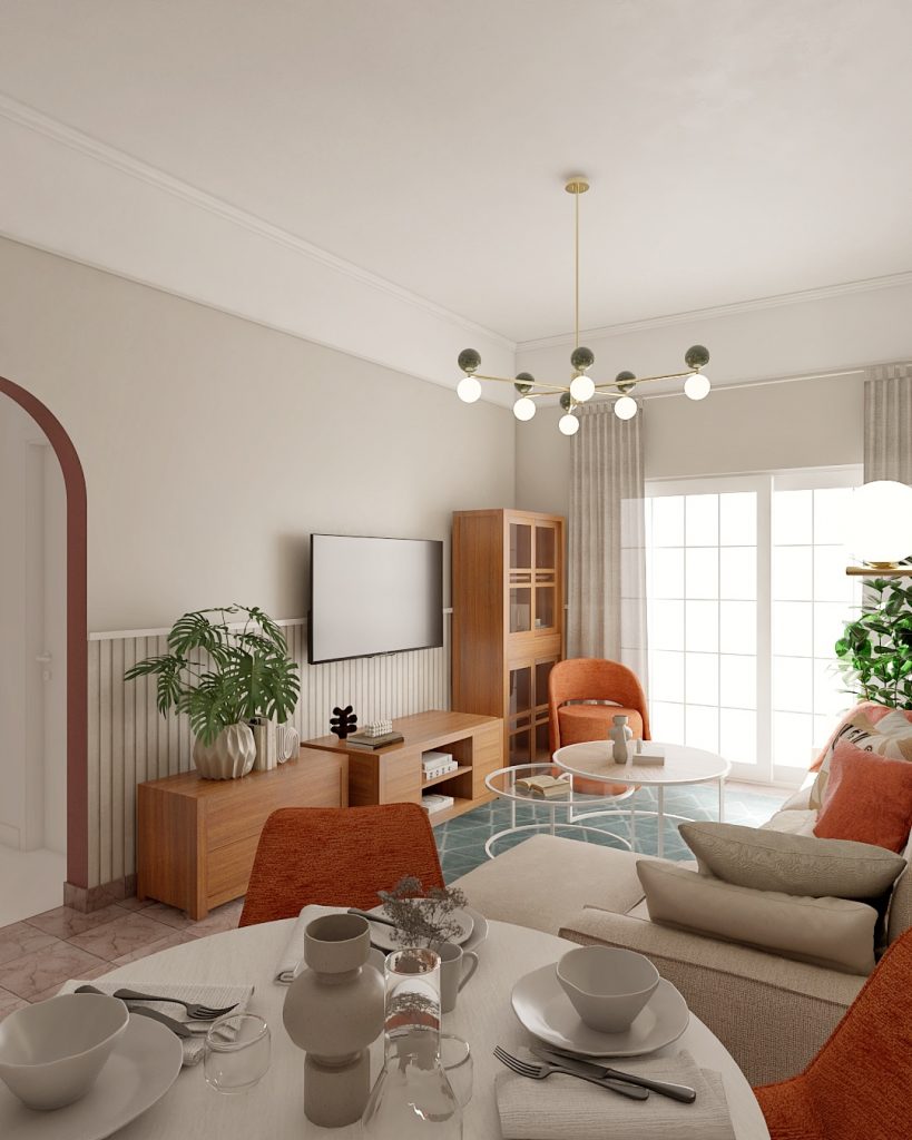 Proyecto de diseño de interiores y decoración. Asesoramiento decorativo Casa L10 en Guía Gran Canaria.