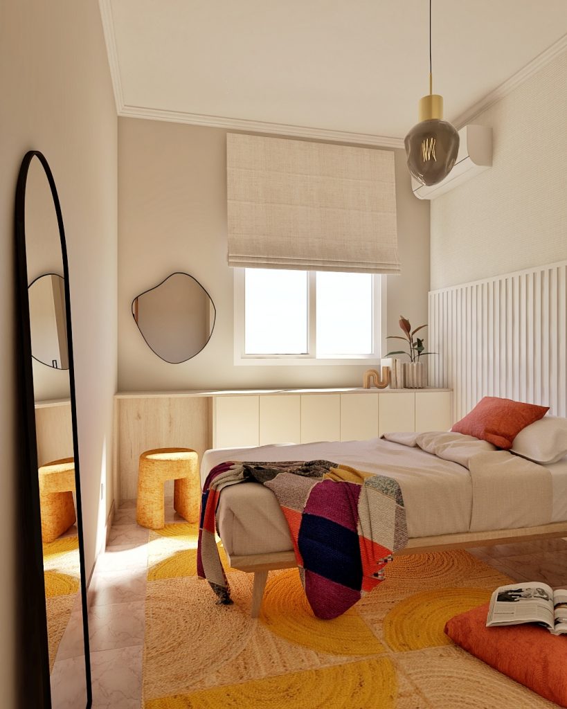 Proyecto de diseño de interiores y decoración. Asesoramiento decorativo Casa L10 en Guía Gran Canaria.