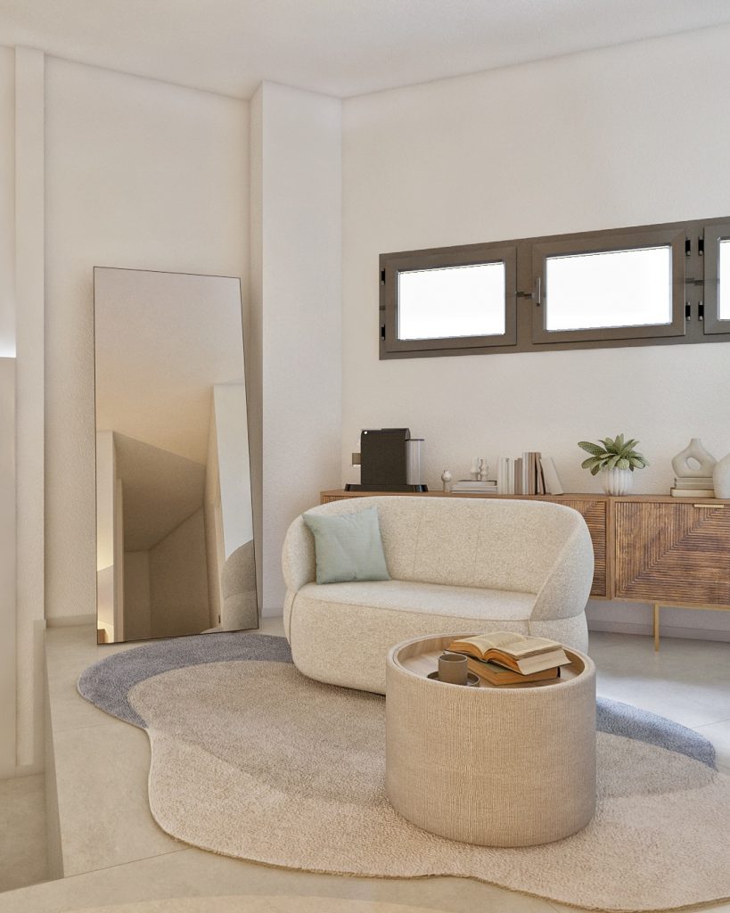 Proyecto de diseño de interiores y decoración. Asesoramiento decorativo Home Staging Las Ramblas Living en Guía Gran Canaria.