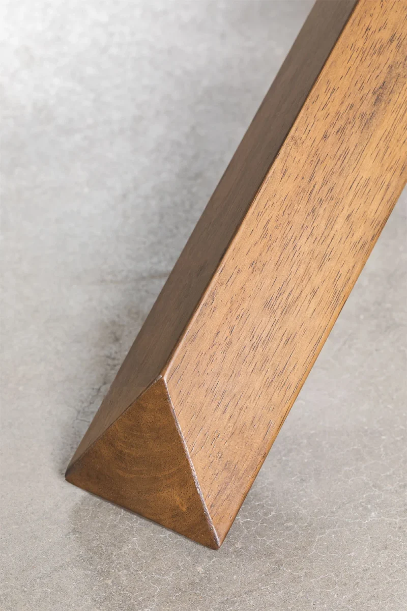 Mesa de Comedor Redonda en MDF y Madera (Ø120 cm) Robin Madera Oscura
