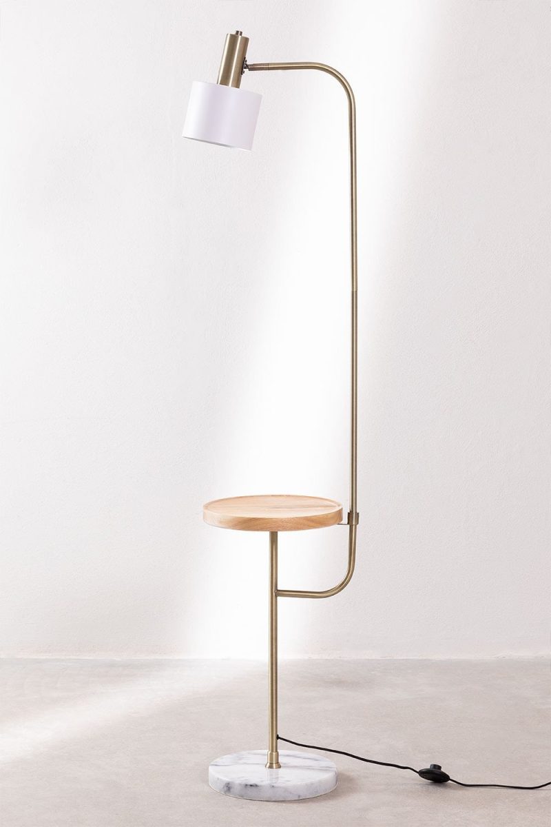 Lámpara de Pie con Mesa