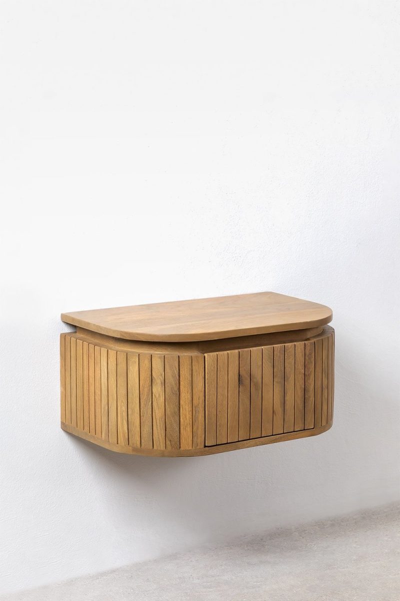Descubre la distinción con la Mesita de Noche en Madera de Mango Aldara.