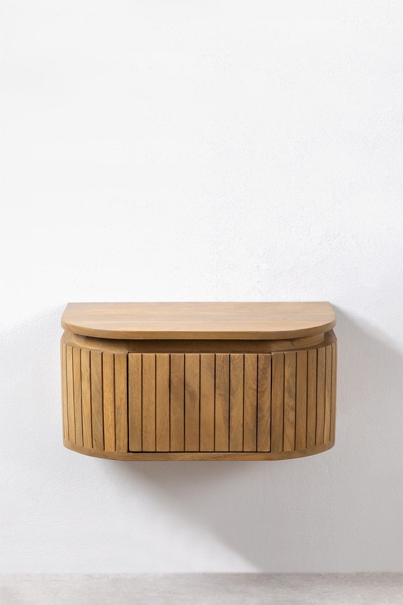 Descubre la distinción con la Mesita de Noche en Madera de Mango Aldara.