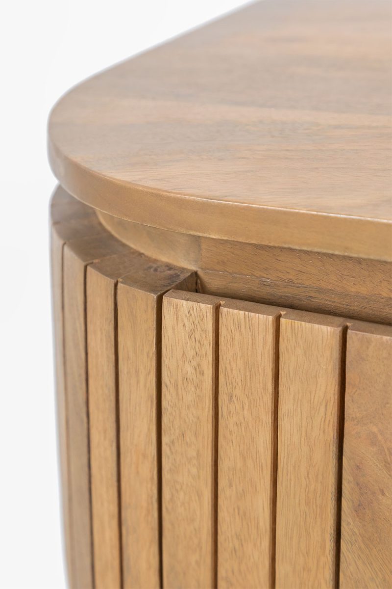Descubre la distinción con la Mesita de Noche en Madera de Mango Aldara.