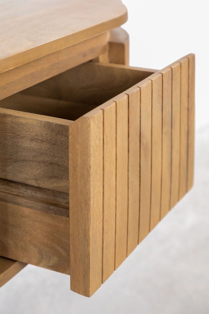 Descubre la distinción con la Mesita de Noche en Madera de Mango Aldara.