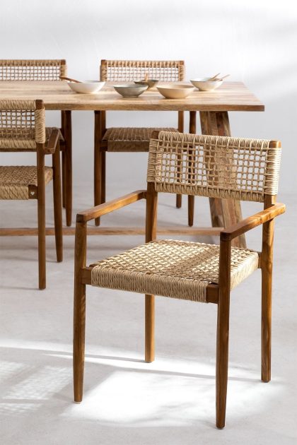 Silla de Comedor en Madera de Teca Orobre