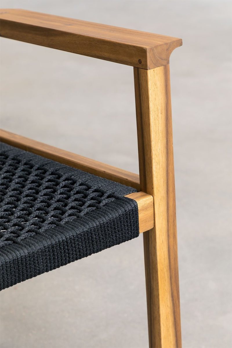 Descubre la Silla de Comedor Vortex: elegancia en madera de acacia con diseño único. Combina estilo y comodidad en tu hogar con Jameos Estudio.