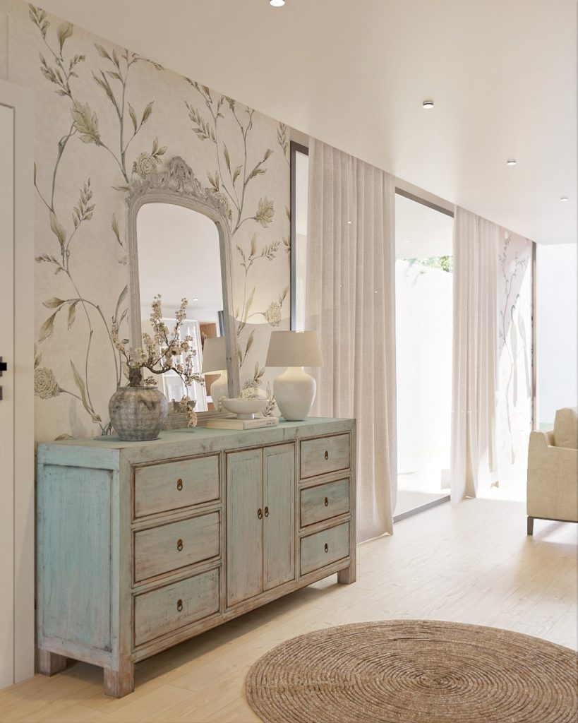 Proyecto de diseño de interiores y decoración. Asesoramiento decorativo Casa 5+1 en Guía Gran Canaria.