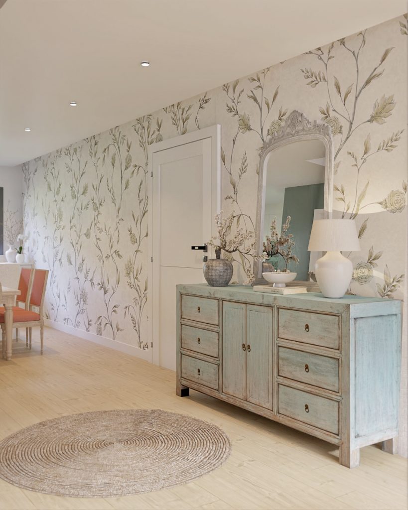 Proyecto de diseño de interiores y decoración. Asesoramiento decorativo Casa 5+1 en Guía Gran Canaria.