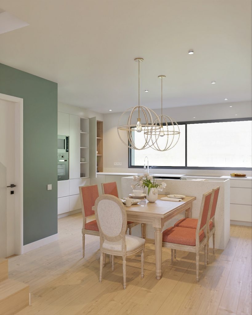 Proyecto de diseño de interiores y decoración. Asesoramiento decorativo Casa 5+1 en Guía Gran Canaria.