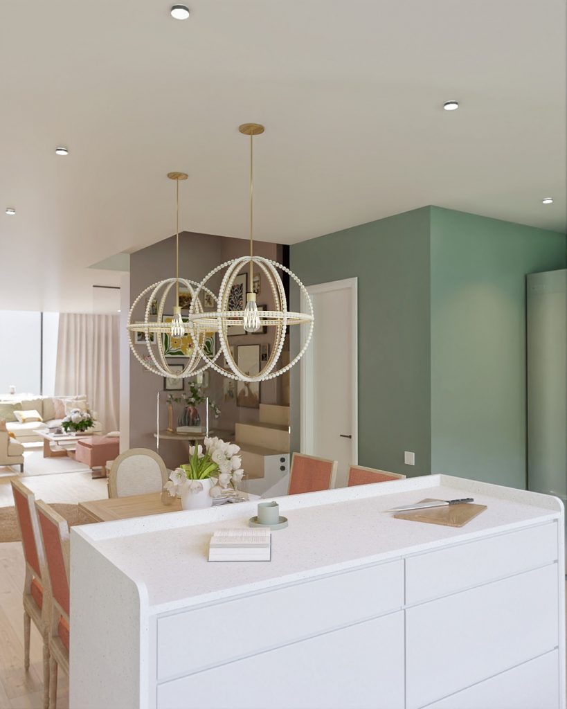 Proyecto de diseño de interiores y decoración. Asesoramiento decorativo Casa 5+1 en Guía Gran Canaria.