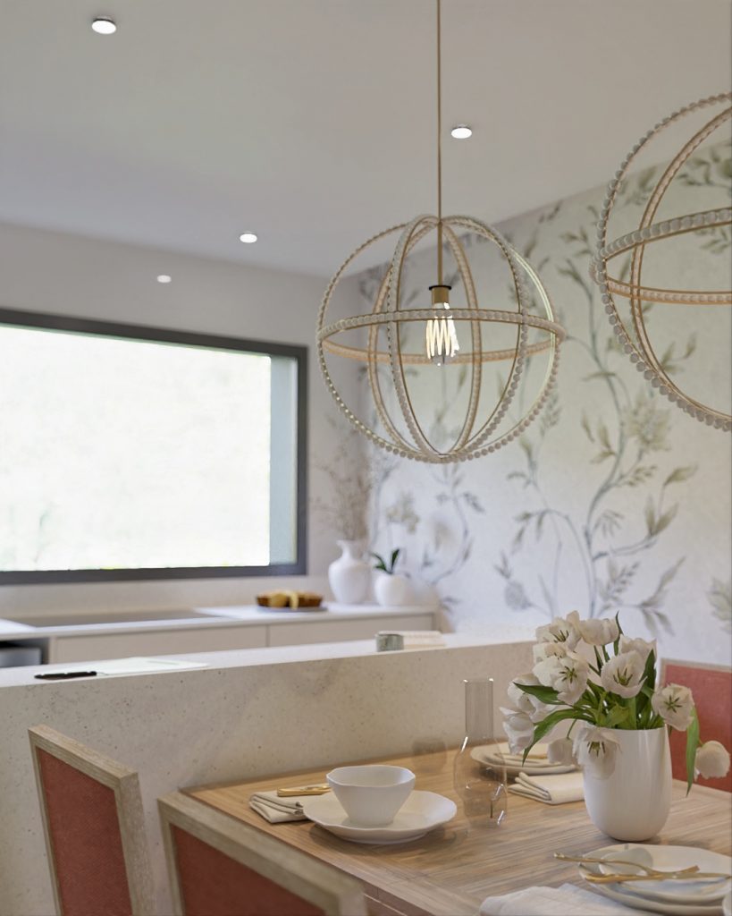 Proyecto de diseño de interiores y decoración. Asesoramiento decorativo Casa 5+1 en Guía Gran Canaria.