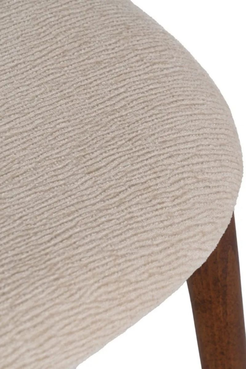 Silla Marrón de Tejido y Madera - Imagen 4