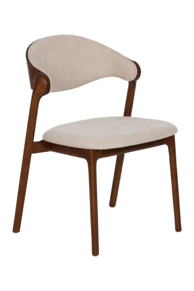 Silla Marrón de Tejido y Madera - Imagen 2