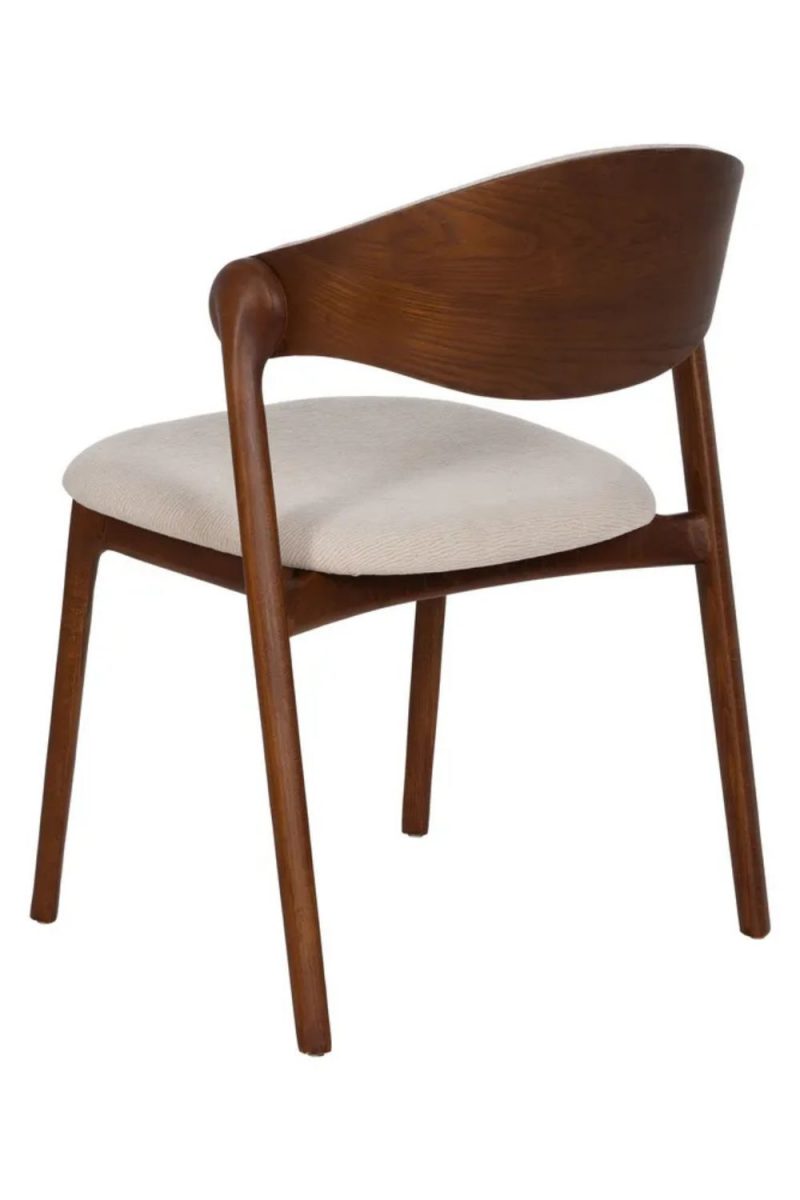 Silla Marrón de Tejido y Madera - Imagen 6