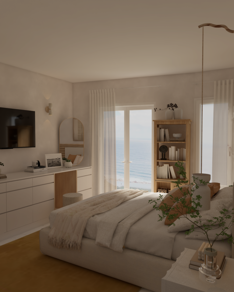 Proyecto de diseño de interiores y decoración. Asesoramiento decorativo Casa CV en Guía Gran Canaria.