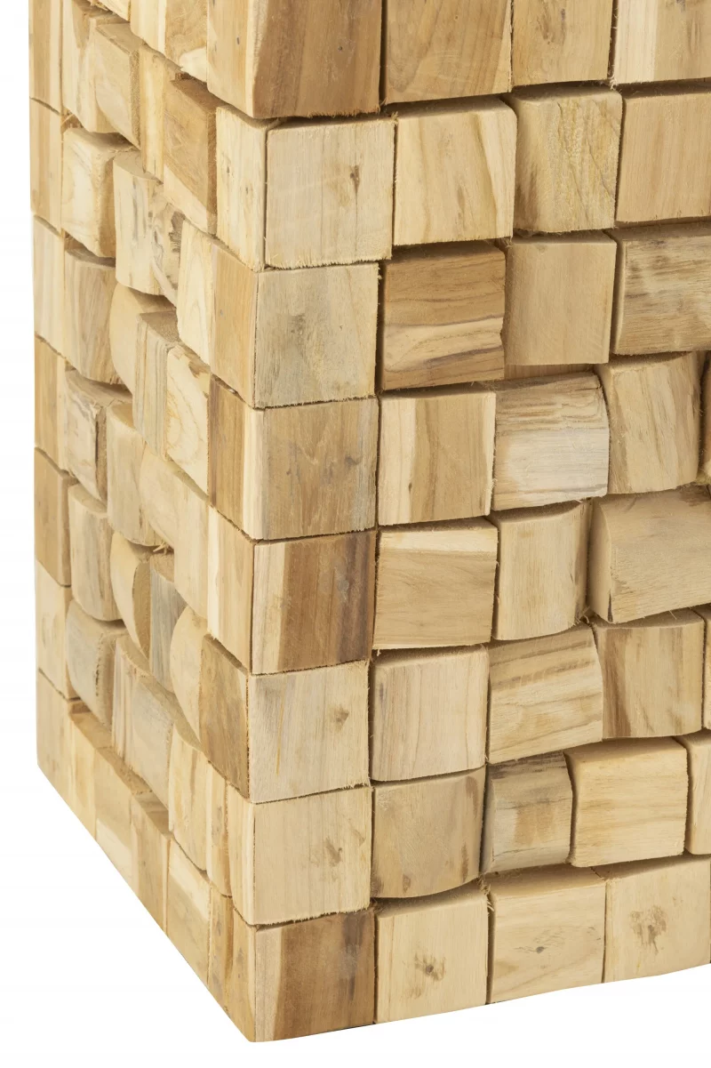Pedestal en madera de teca tienda online Jameos Estudio