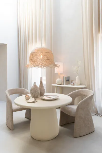 Mesa de comedor Cerval beige tienda online Jameos Estudio