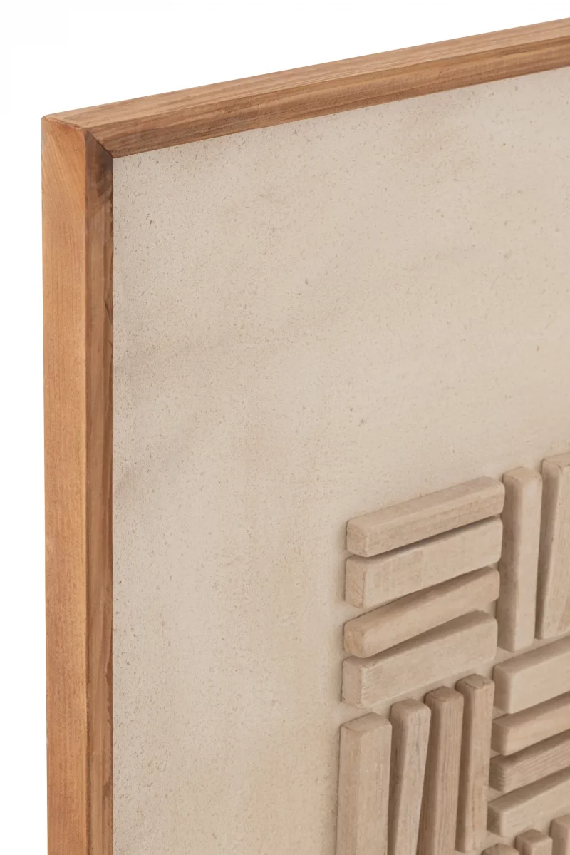 Cuadro blanco en madera único tienda online Jameos Estudio
