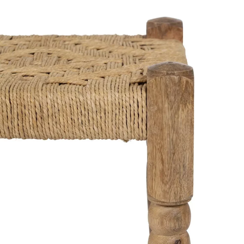 Taburete de fibras en madera de mango tienda online Jameos Estudio