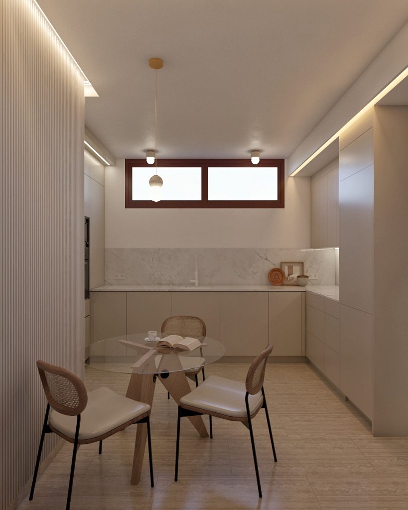 Proyecto de diseño de interiores y decoración. Asesoramiento decorativo Casa GG en Guía Gran Canaria. Renovación de cocina en Gran Canaria.