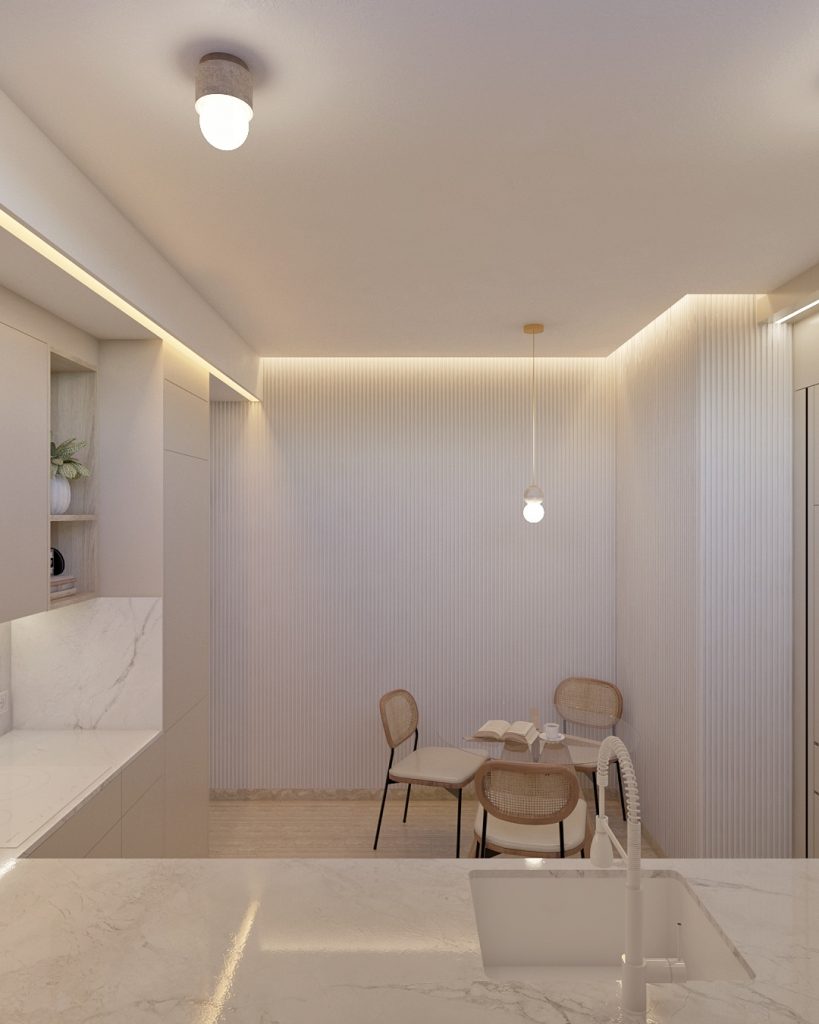Proyecto de diseño de interiores y decoración. Asesoramiento decorativo Casa GG en Guía Gran Canaria. Renovación de cocina en Gran Canaria.