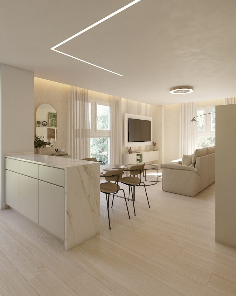 Proyecto de diseño de interiores y decoración. Asesoramiento decorativo Casa IM en Guía Gran Canaria. Renovación de salón en Gran Canaria.