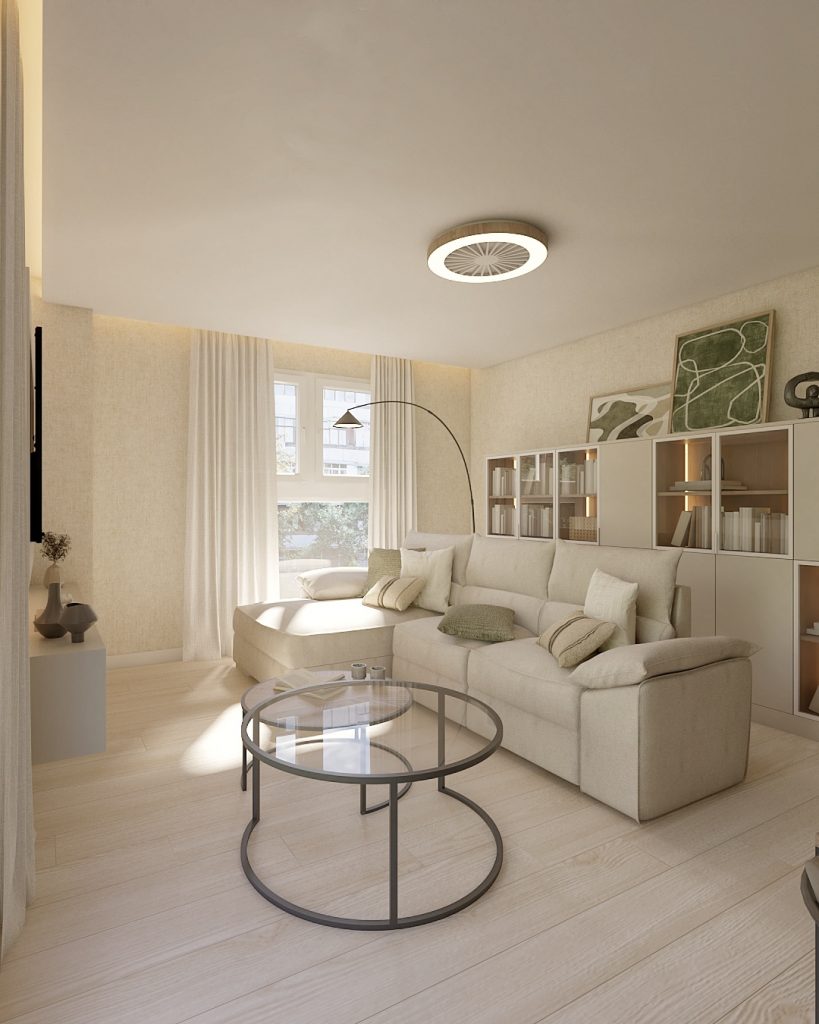 Proyecto de diseño de interiores y decoración. Asesoramiento decorativo Casa IM en Guía Gran Canaria. Renovación de salón en Gran Canaria.