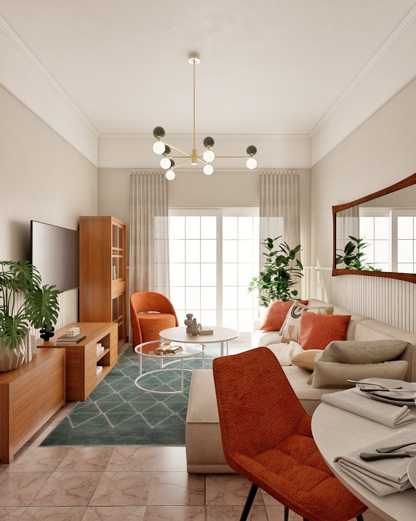 Proyecto de diseño de interiores y decoración. Asesoramiento decorativo Casa L10 en Guía Gran Canaria.