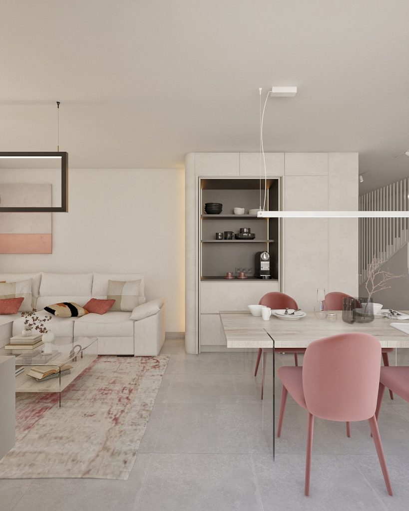 Proyecto de diseño de interiores y decoración. Asesoramiento decorativo Casa LZ en Guía Gran Canaria.