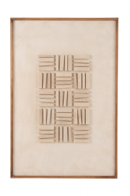 Cuadro blanco en madera único tienda online Jameos Estudio
