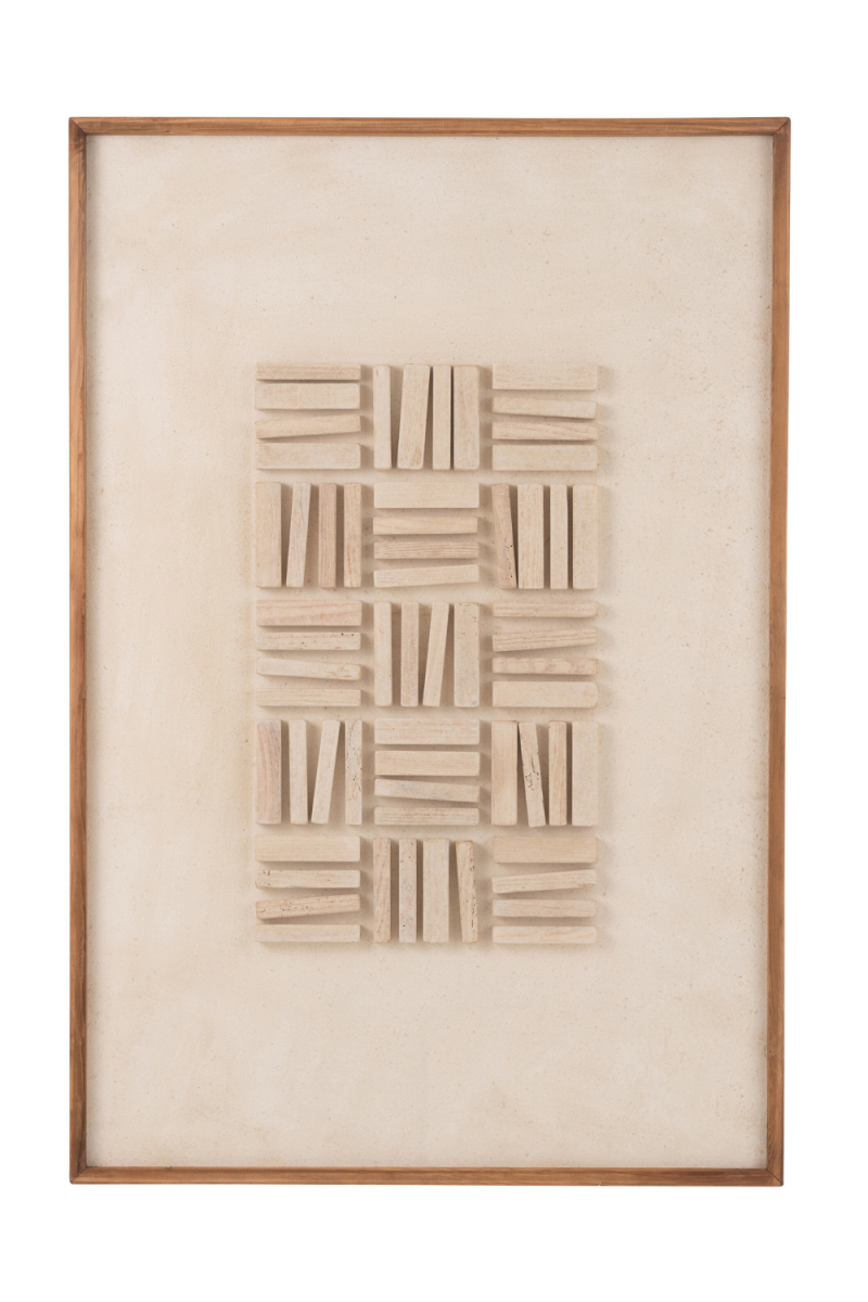Cuadro blanco en madera único tienda online Jameos Estudio