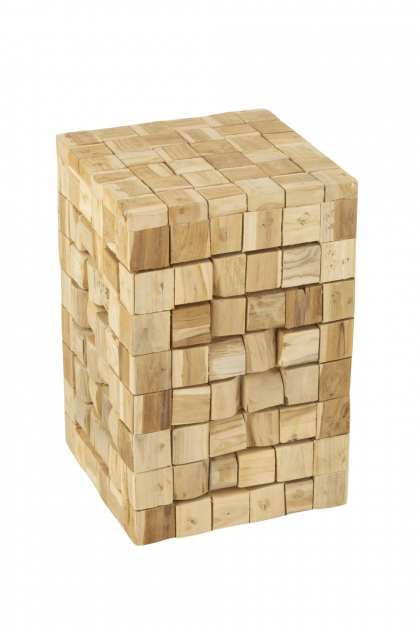 Pedestal en madera de teca tienda online Jameos Estudio