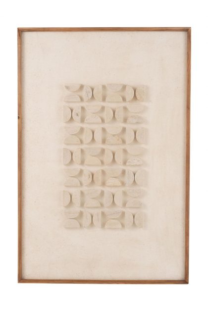 Cuadro blanco en madera único tienda online Jameos Estudio