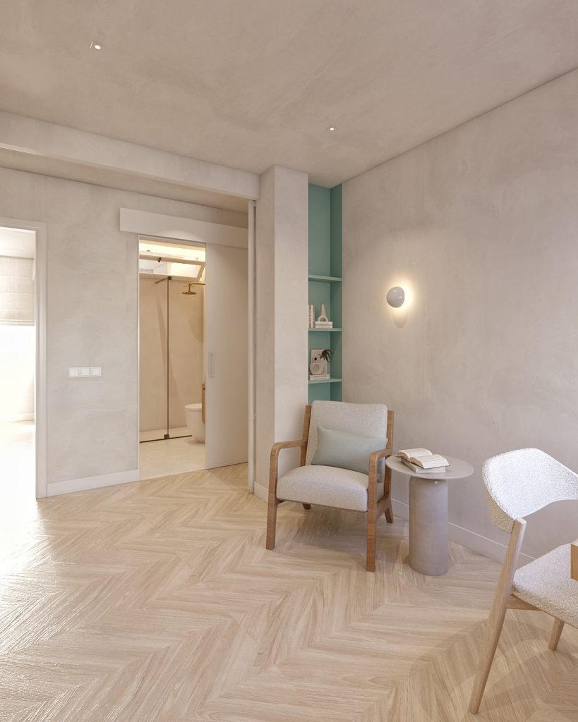 Proyecto de diseño de interiores y decoración. Asesoramiento decorativo Casa LH en Guía Gran Canaria. Renovación de habitación en Gran Canaria.