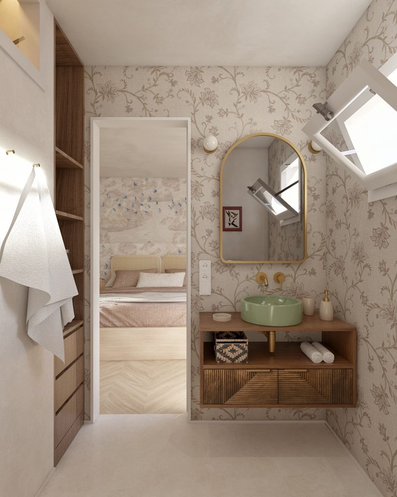 Proyecto de diseño de interiores y decoración. Asesoramiento decorativo Casa LH en Guía Gran Canaria. Renovación de habitación en Gran Canaria.