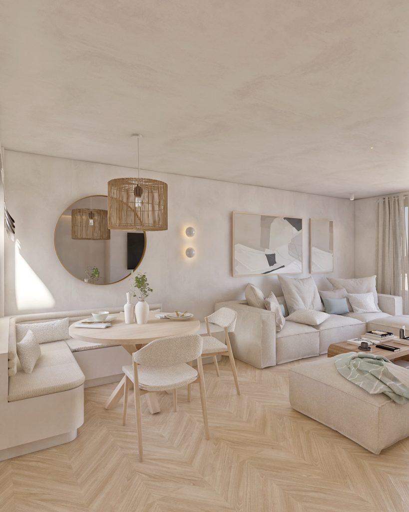 Proyecto de diseño de interiores y decoración. Asesoramiento decorativo Casa LH en Guía Gran Canaria. Renovación de habitación en Gran Canaria.