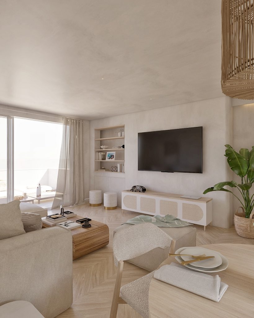 Proyecto de diseño de interiores y decoración. Asesoramiento decorativo Casa LH en Guía Gran Canaria. Renovación de habitación en Gran Canaria.