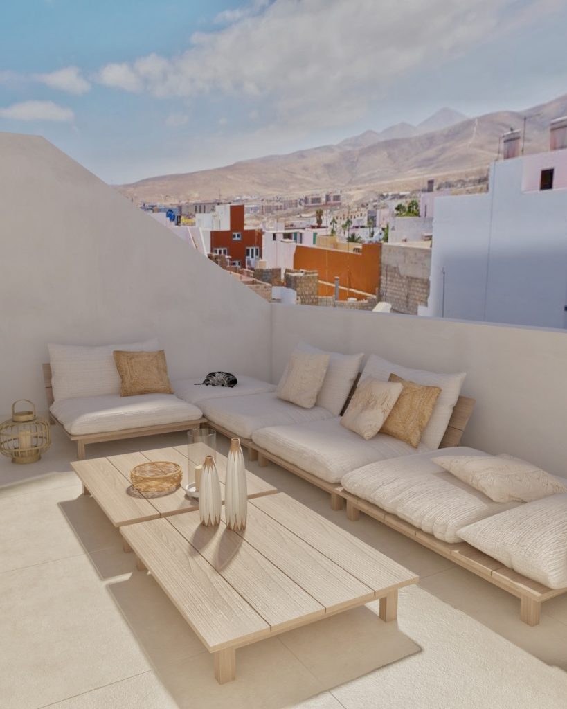 Proyecto de diseño de interiores y decoración. Asesoramiento decorativo Casa LH en Guía Gran Canaria. Renovación de habitación en Gran Canaria.