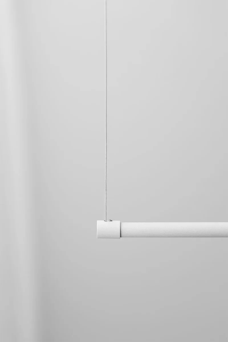 Lampara colgante metal color blanco tienda Jameos Estudio