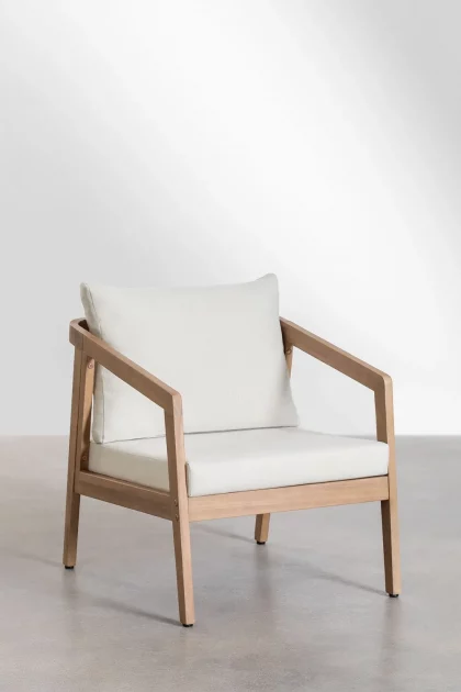 Sillón de exterior en madera de acacia Tienda Jameos Estudio
